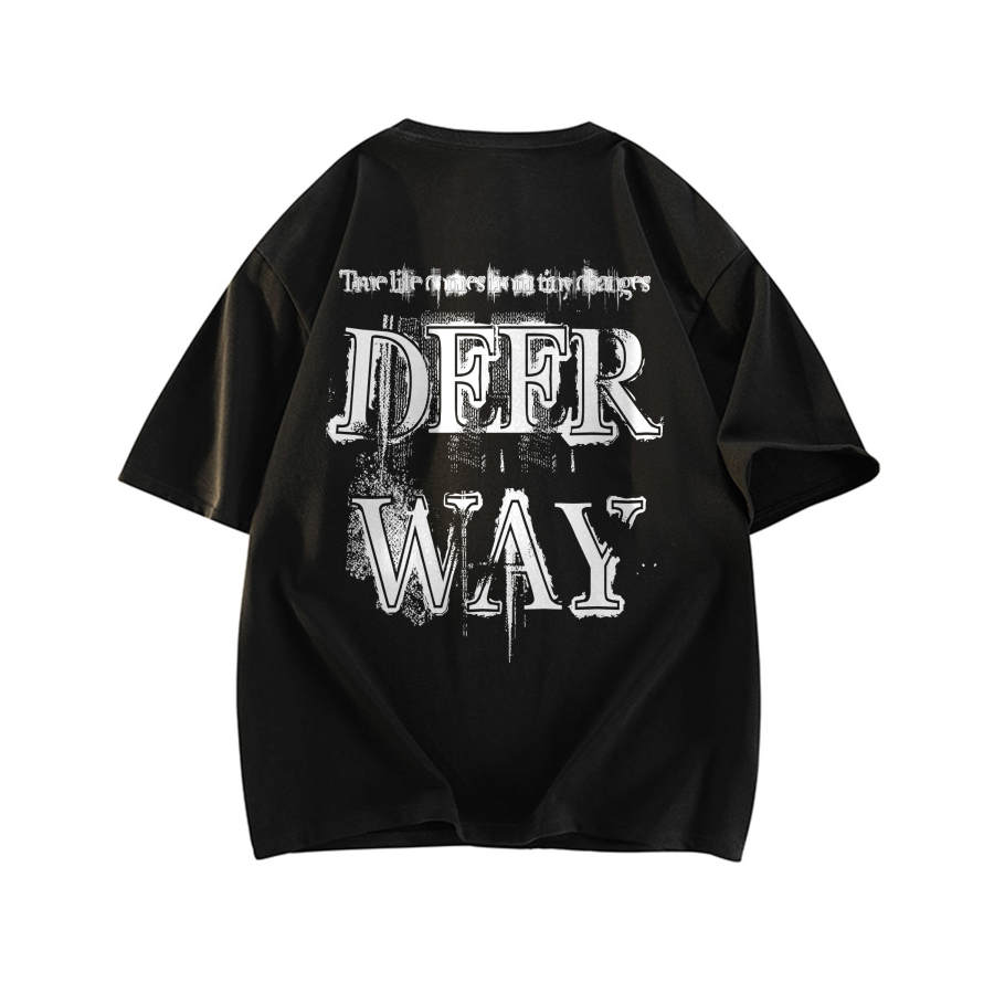 DEERWAY T Shirts Unisex Crew Neck Moderate Straight Fit