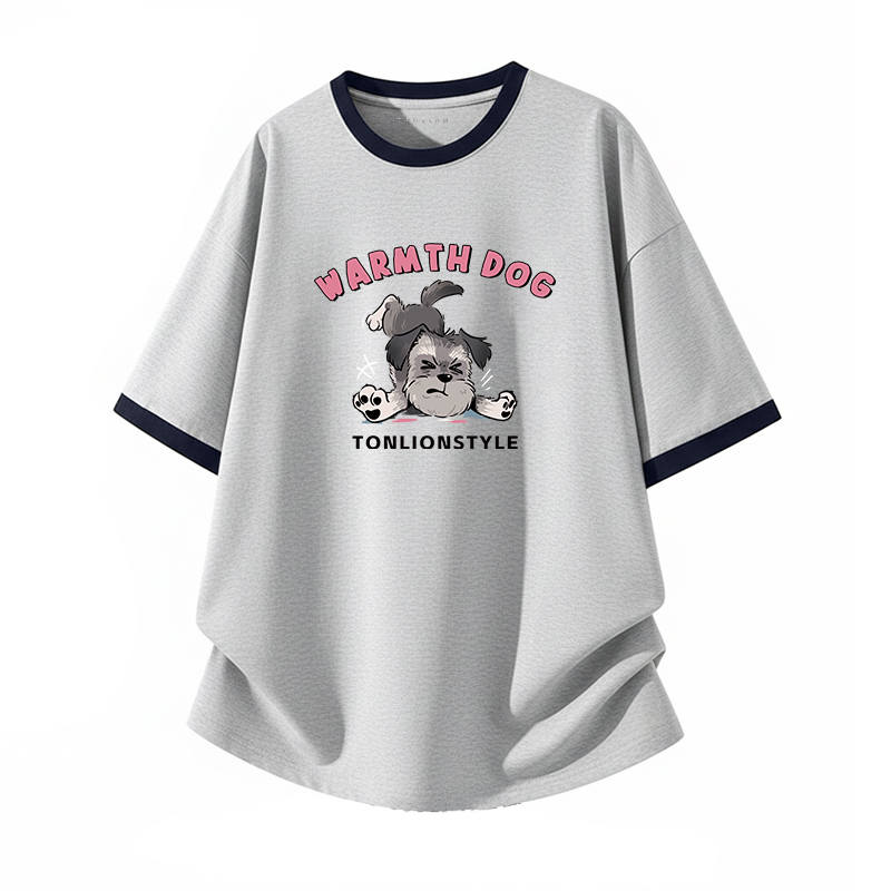 Tonlion T Shirts Unisex Crew Neck Thin Straight Fit