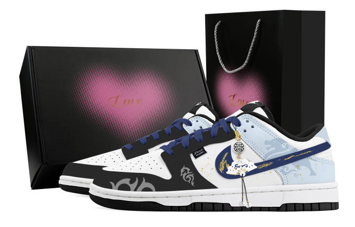 Nike Nike Dunk Mountains And Seas Mythical Unicorn 2 Heart Box Leather Cushioning Lightweight Slip Resistant Low top