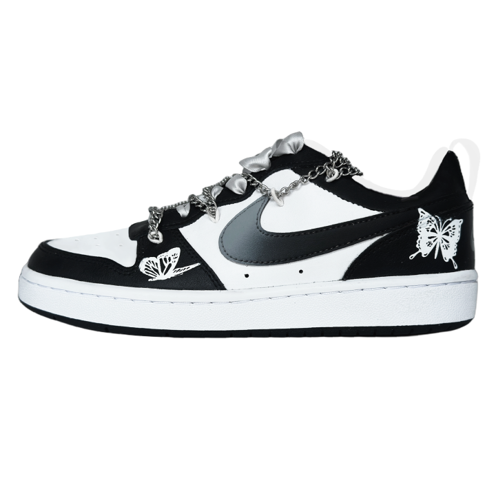 Nike Nike Court Borough Gothic Butterfly Leather Abrasion Resistant Lightweight Cushioning Low top Skateboard Shoes