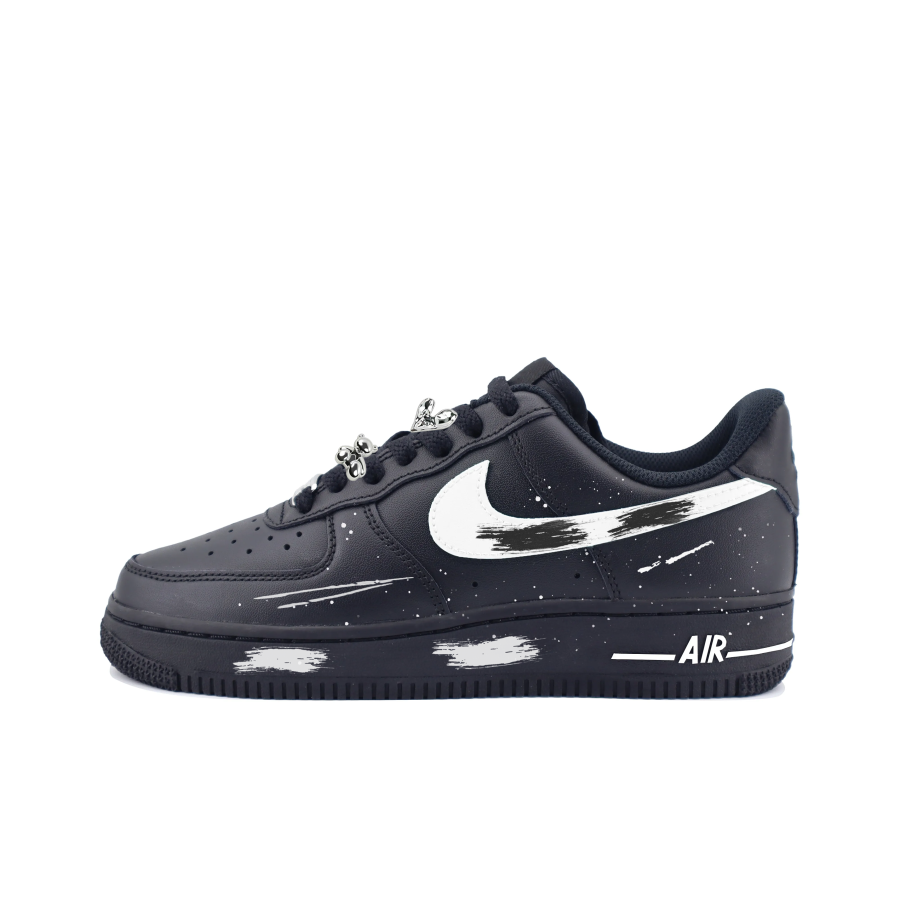 Nike Nike Air Force 1 Night's Watch No. 1 Leather Lightweight Breathable Low top Skateboard Shoes Women's Black