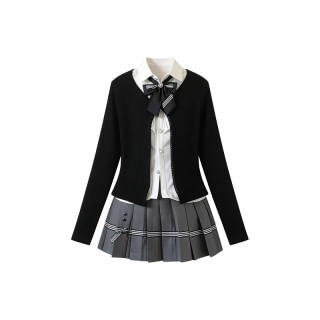 Aghr Two Piece Skirt Sets Women's Lapel Moderate Short