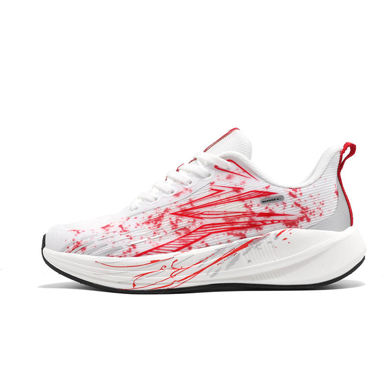 WARRIOR WARRIOR Running Shoes Men's Low Top White Red Silver