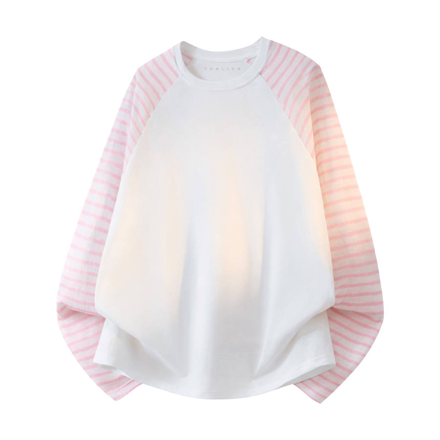 Tonlion T Shirts Women's Crew Neck Thin Straight Fit
