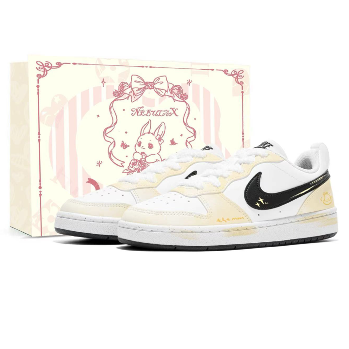 Nike Nike Court Borough Shopping Bag, Starry Dream Moon Rabbit Height Increasing Abrasion Resistant Slip Resistant Low top