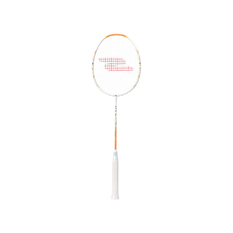 Skechers Full Carbon Badminton Rackets Control Type All around Defense Professional 675mm Unisex 4U/G5 Orange Yellow