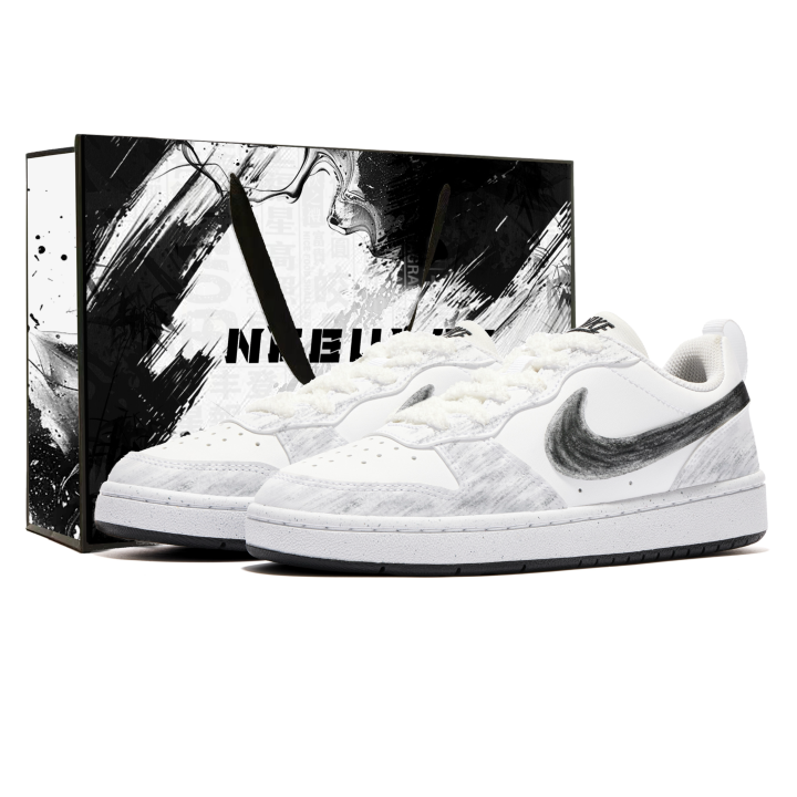 Nike Nike Court Borough Cotton Candy, Shopping Bag Height Increasing Abrasion Resistant Slip Resistant Low top