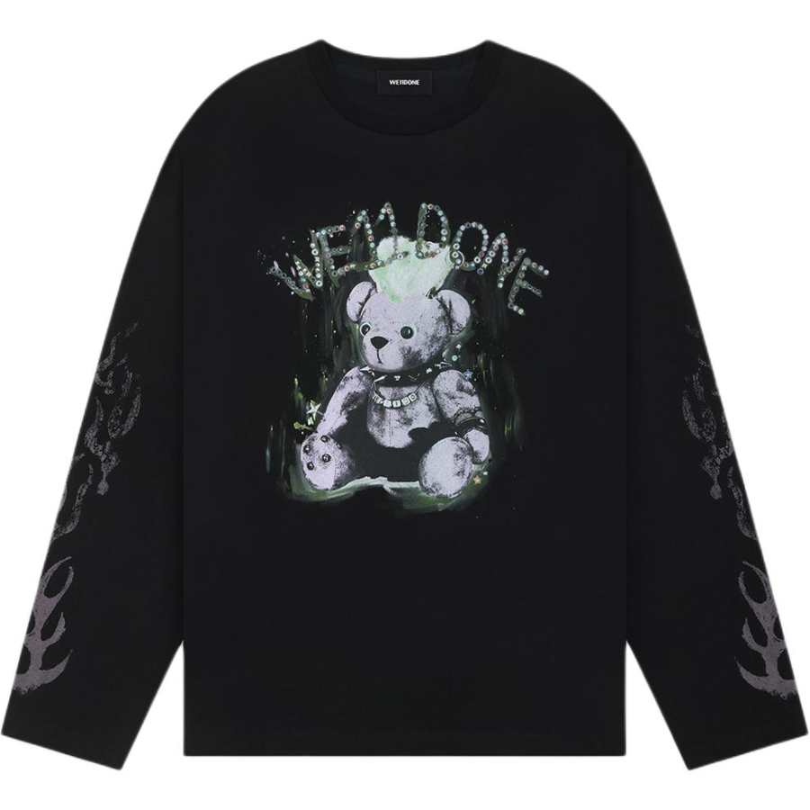 WE11DONE WE11DONE T Shirts Unisex Black Crew Neck