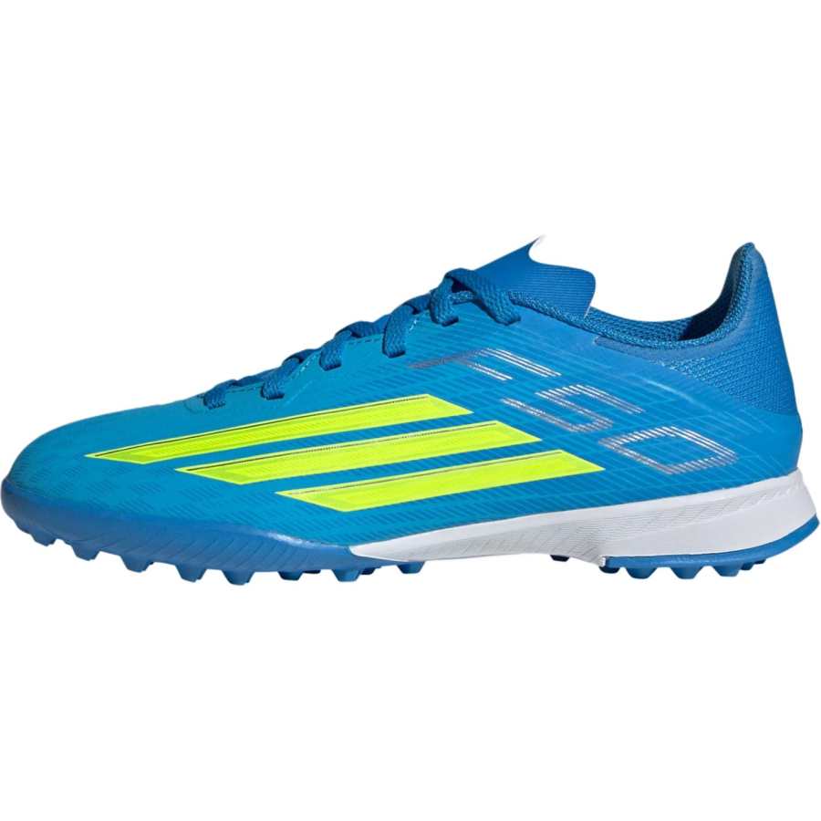 Adidas Adidas F50 League Comfortable Breathable Support High top Soccer Shoes Glossy Finish Blue Kids'