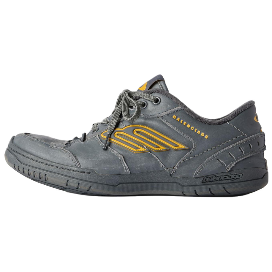 Balenciaga Hamptons Worn Out Low top Skateboard Shoes Men's Gray