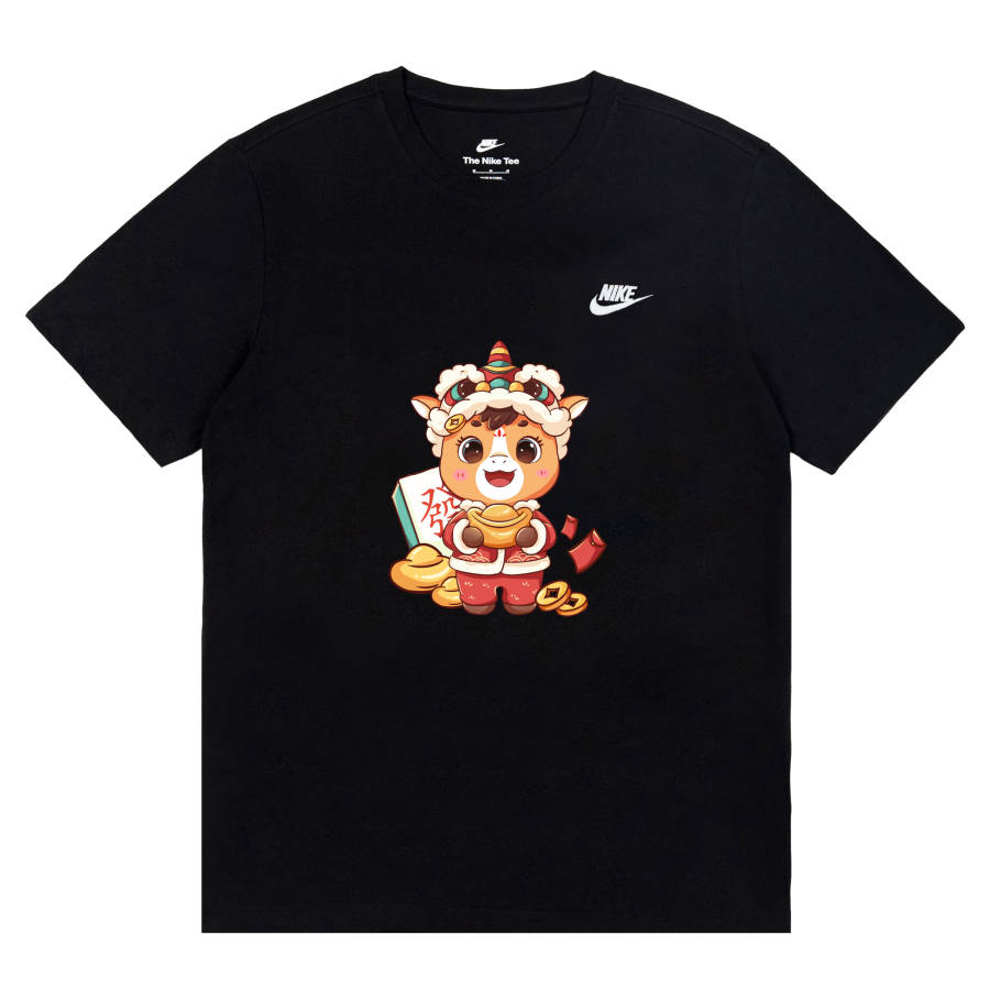 Nike Nike Sportswear T Shirts Unisex Black Crew Neck Moderate Straight Fit