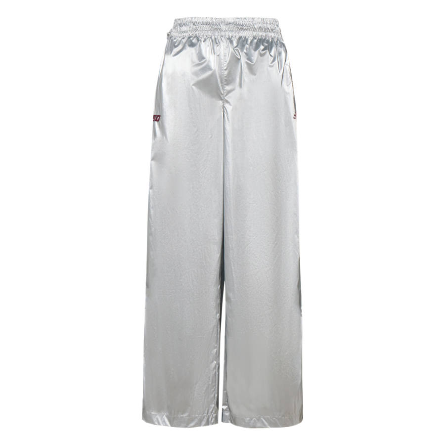 Adidas Adidas Casual Pants Women's Metallic Silver Moderate Straight Fit Pants