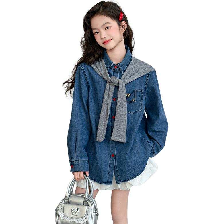 PLANDOO PLANDOO Solid Color Spring Fall Kids'