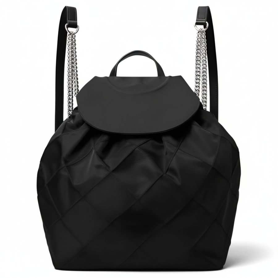 TORY BURCH TORY BURCH Fleming Nylon Backpack Medium Women's Black