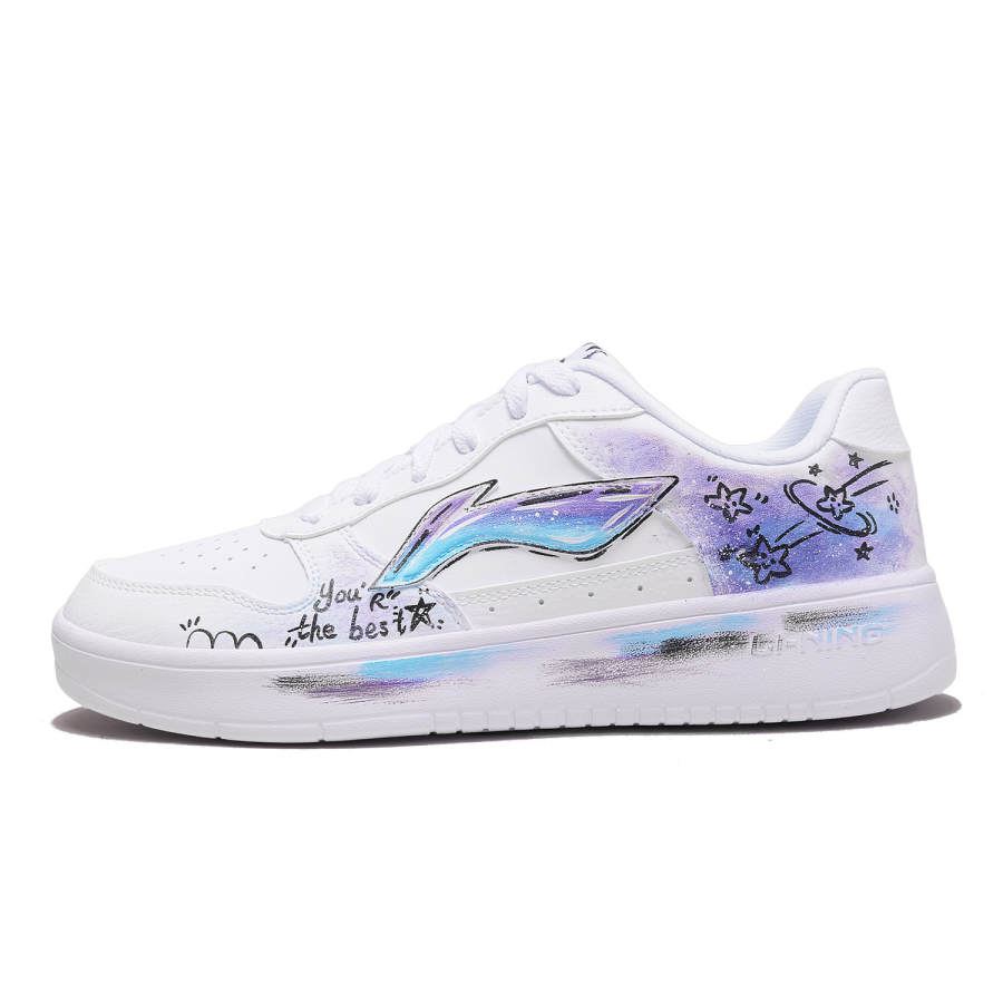 Li-Ning Li Ning Floating Boat Infinity Custom Lightweight Breathable Low top Skateboard Shoes Men's Blue White