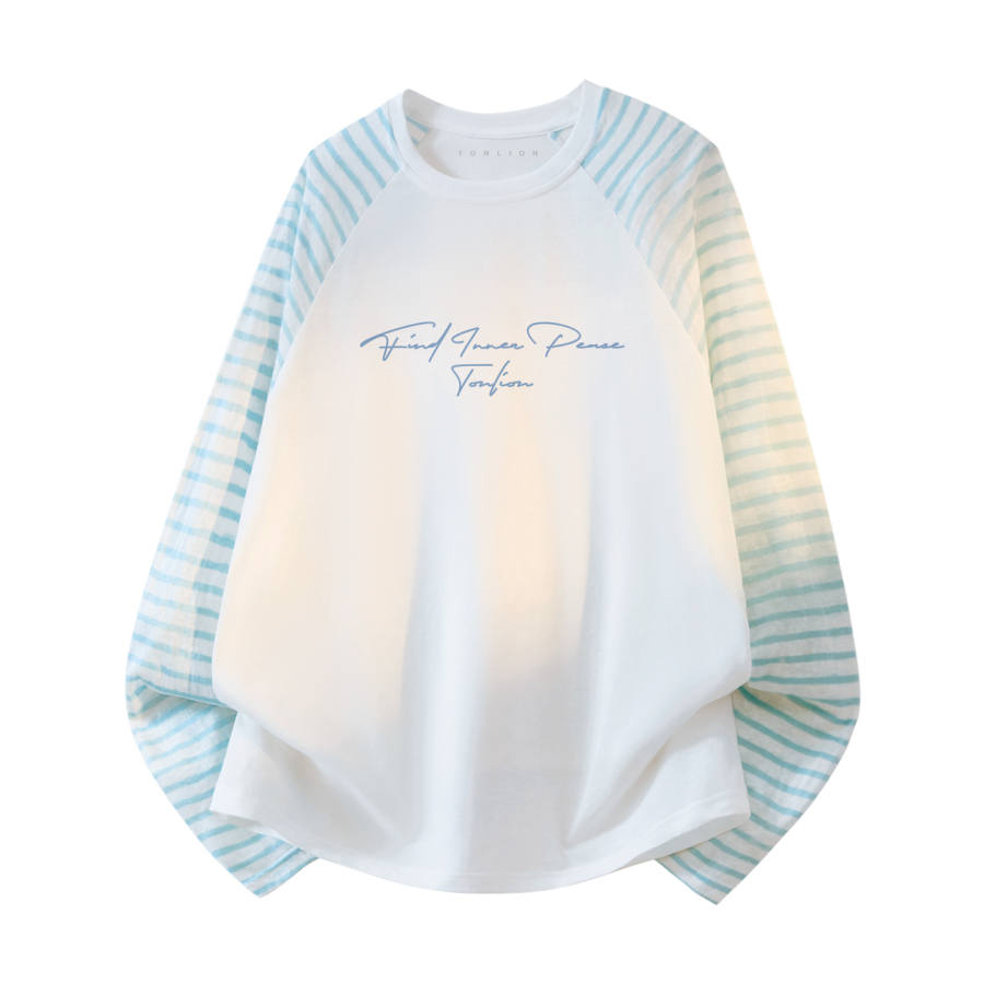 Tonlion T Shirts Women's Crew Neck Thin Straight Fit