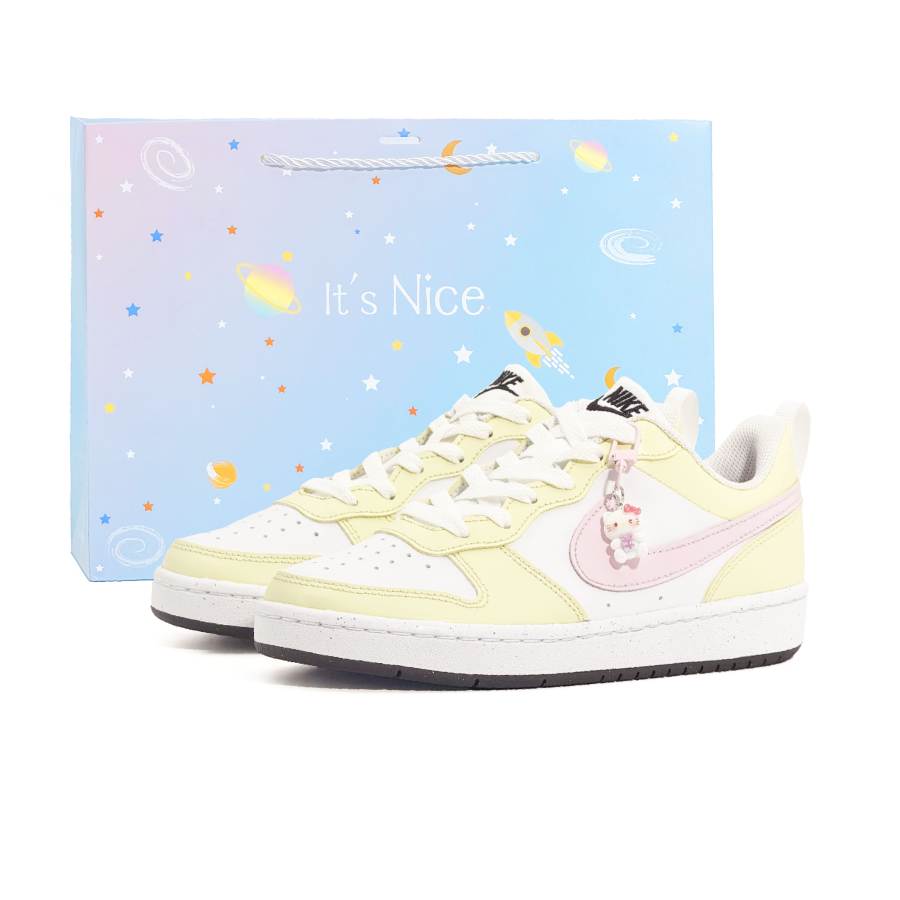 Nike Nike Court Borough Pavo Synthetic Leather Abrasion Resistant Slip Resistant Low top Skateboard Shoes Women's