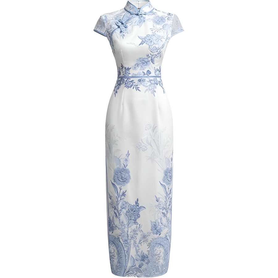 CHARM GLOW Cheongsams Women's White