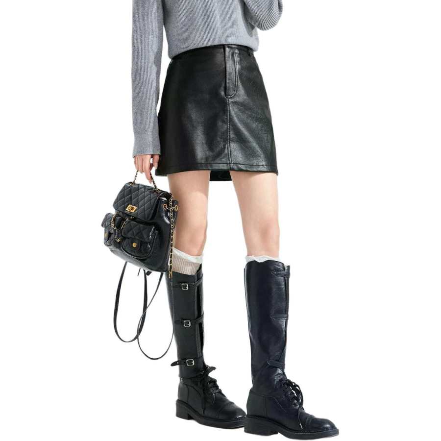 Tonlion Casual Short Skirts Women's
