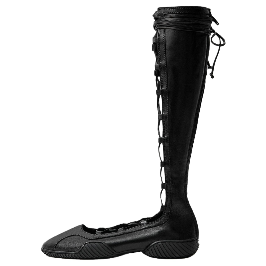 MIISTA Mathilda Knee high Boots 1CM Women's Black