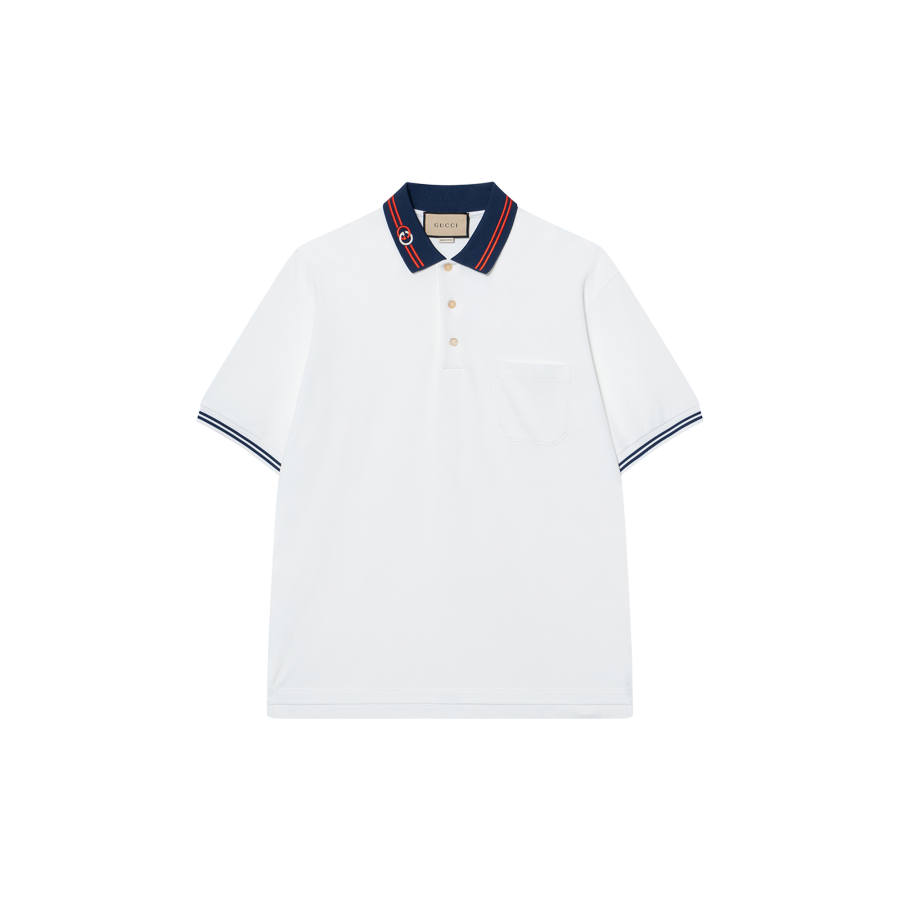 GUCCI SS22 Polo Shirt Men's White