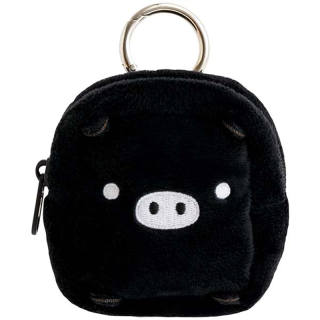 SAN-X SAN X Polyester Coin Purse Mini Unisex Black
