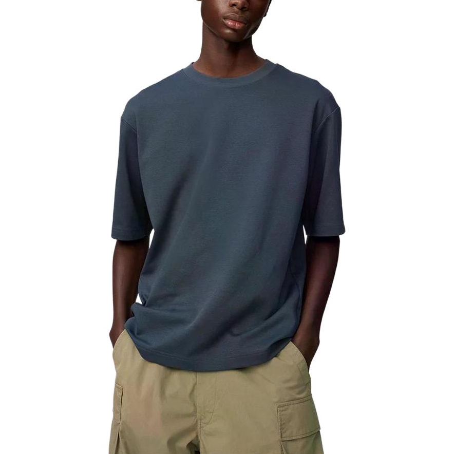 UNIQLO SS26 T Shirts Unisex Navy Blue Crew Neck
