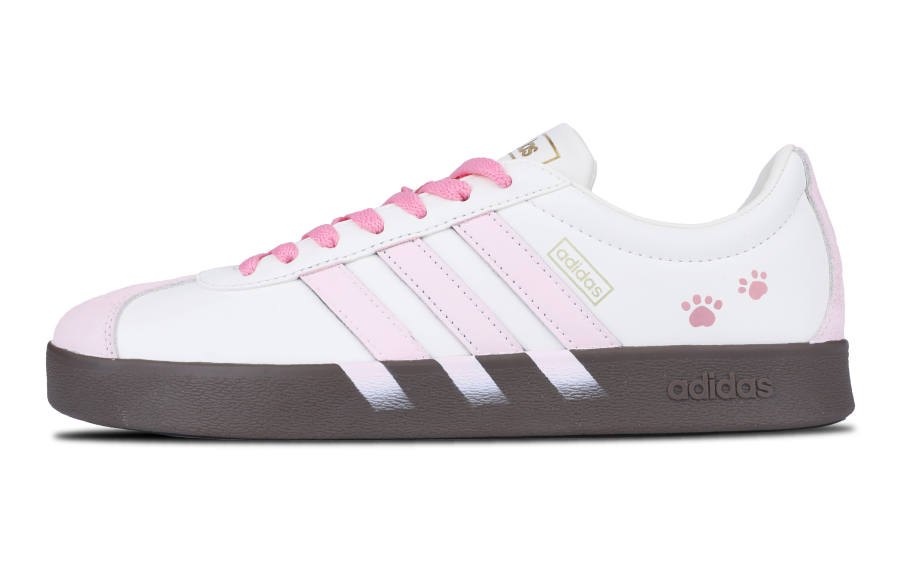 Adidas Adidas Vl Court Classic Maris Sal Cat Paw Abrasion Resistant Slip Resistant Low top Skateboard Shoes Unisex