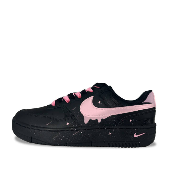 Nike Nike Gamma Force Starry Urban Chic Style Synthetic Leather Low top Skateboard Shoes Women's Black