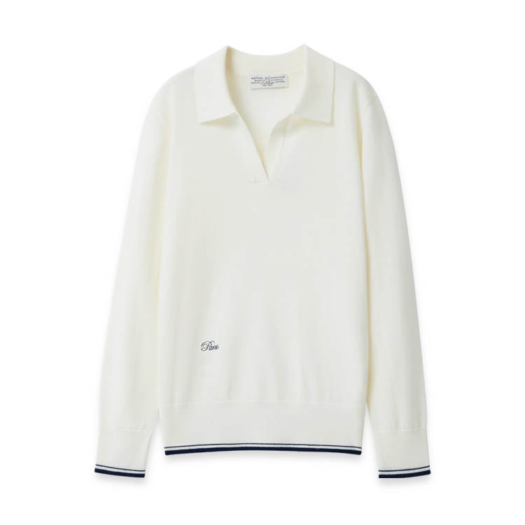 PANE Spring Summer Polo Shirt Women's White