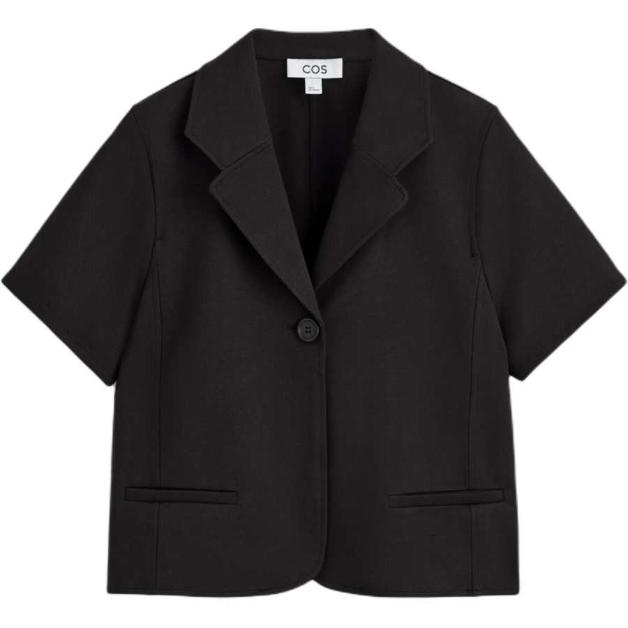 COS Business Suits Women's Black Suit Collar Moderate