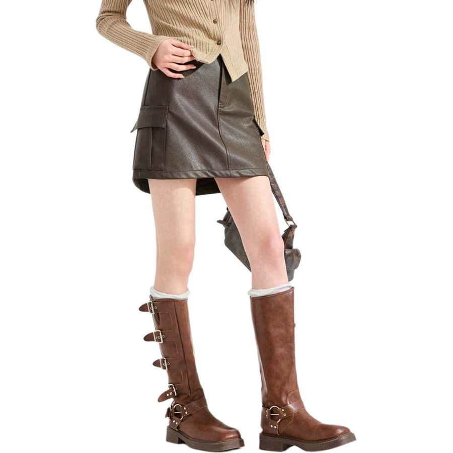 Tonlion Casual Short Skirts Women's