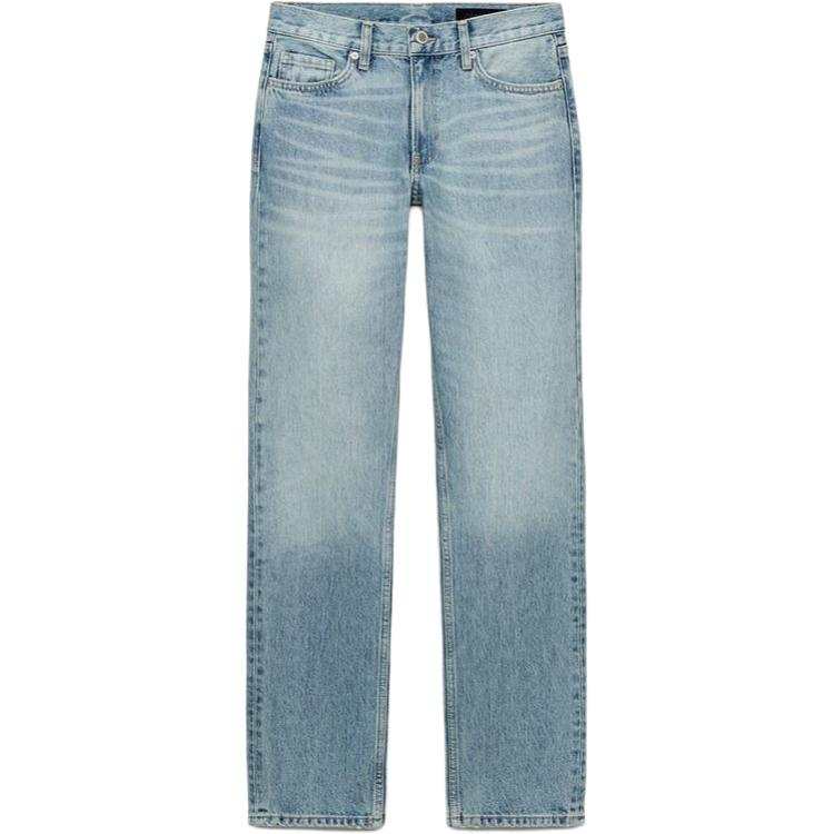 ZARA ZW Jeans Women's Light Blue Moderate Slim Fit Pants