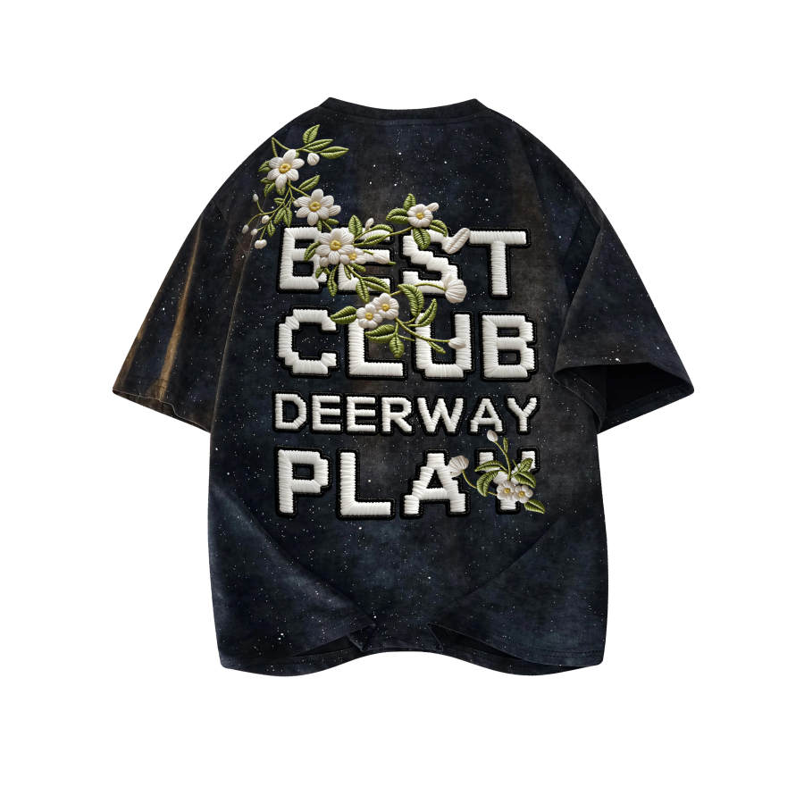 DEERWAY T Shirts Unisex Crew Neck Moderate Straight Fit
