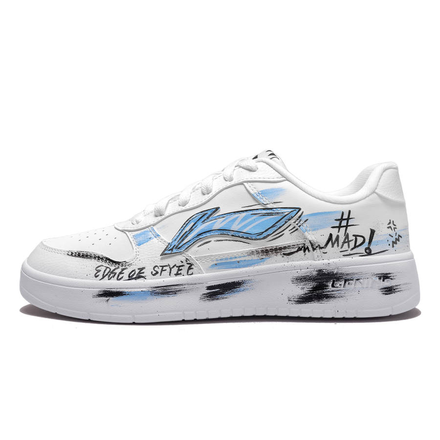 Li-Ning Li Ning Infinity Custom, Crazy Coating Lightweight Breathable Low top Skateboard Shoes Men's Blue Black