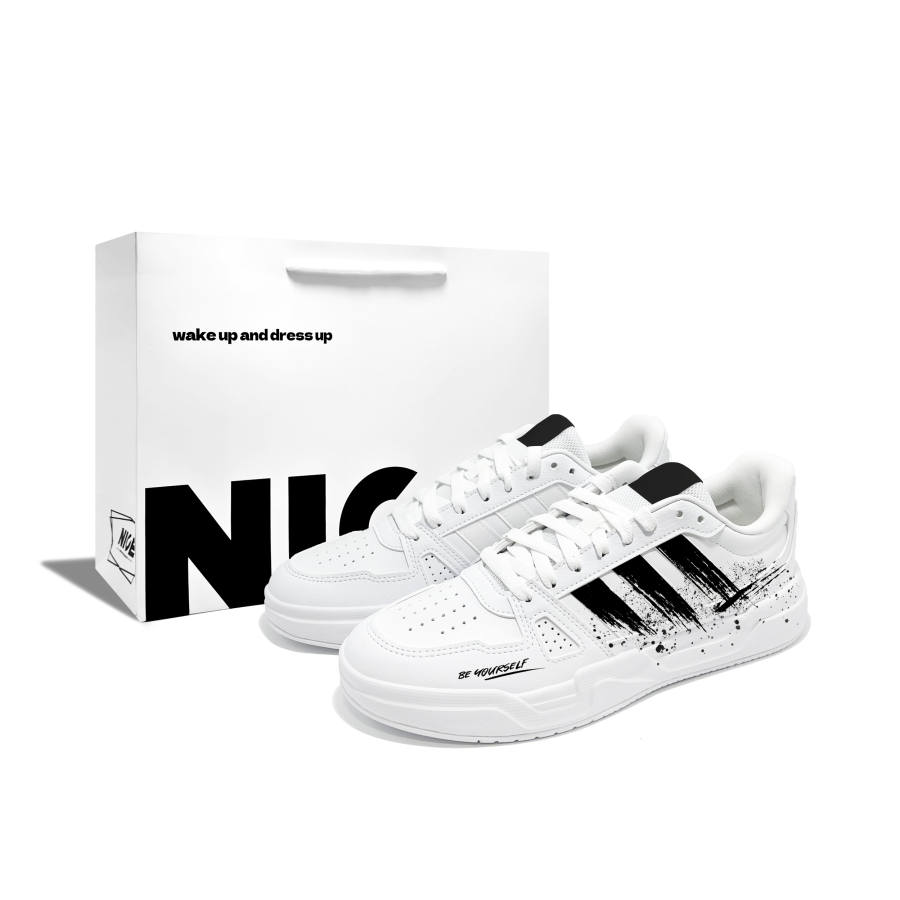 Adidas Adidas LITE BALLER Racing Life R Synthetic Leather, Leather Slip Resistant Cushioning Abrasion Resistant Low top