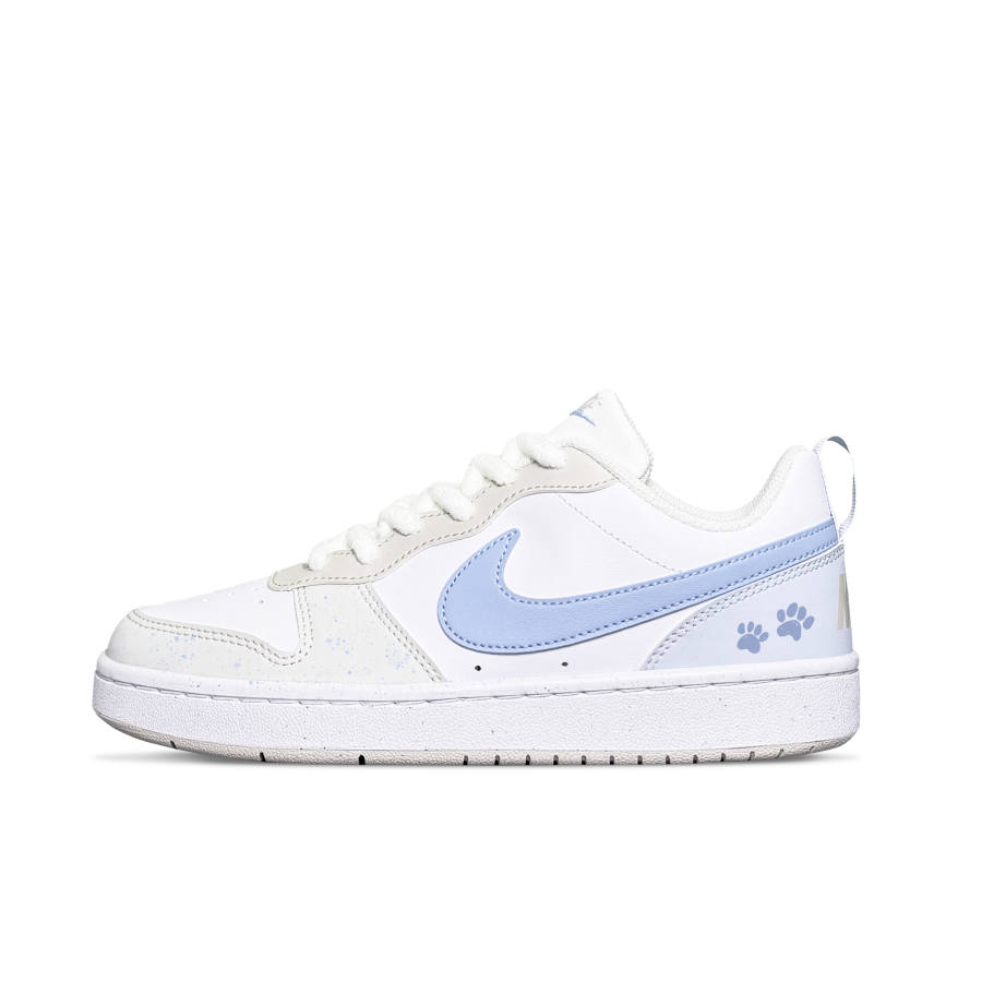 Nike Nike Court Borough Maris Sal Milk White Cushioning Slip Resistant Low top Skateboard Shoes Women's Blue White