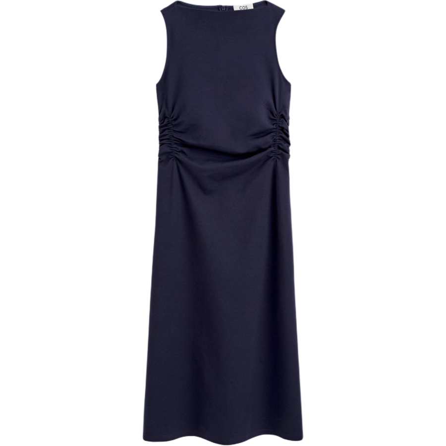 COS Sleeveless Dresses Women's Navy Blue Crew Neck Moderate