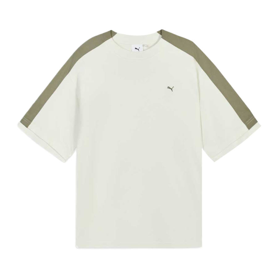 PUMA T Shirts Men's Warm White Crew Neck Moderate