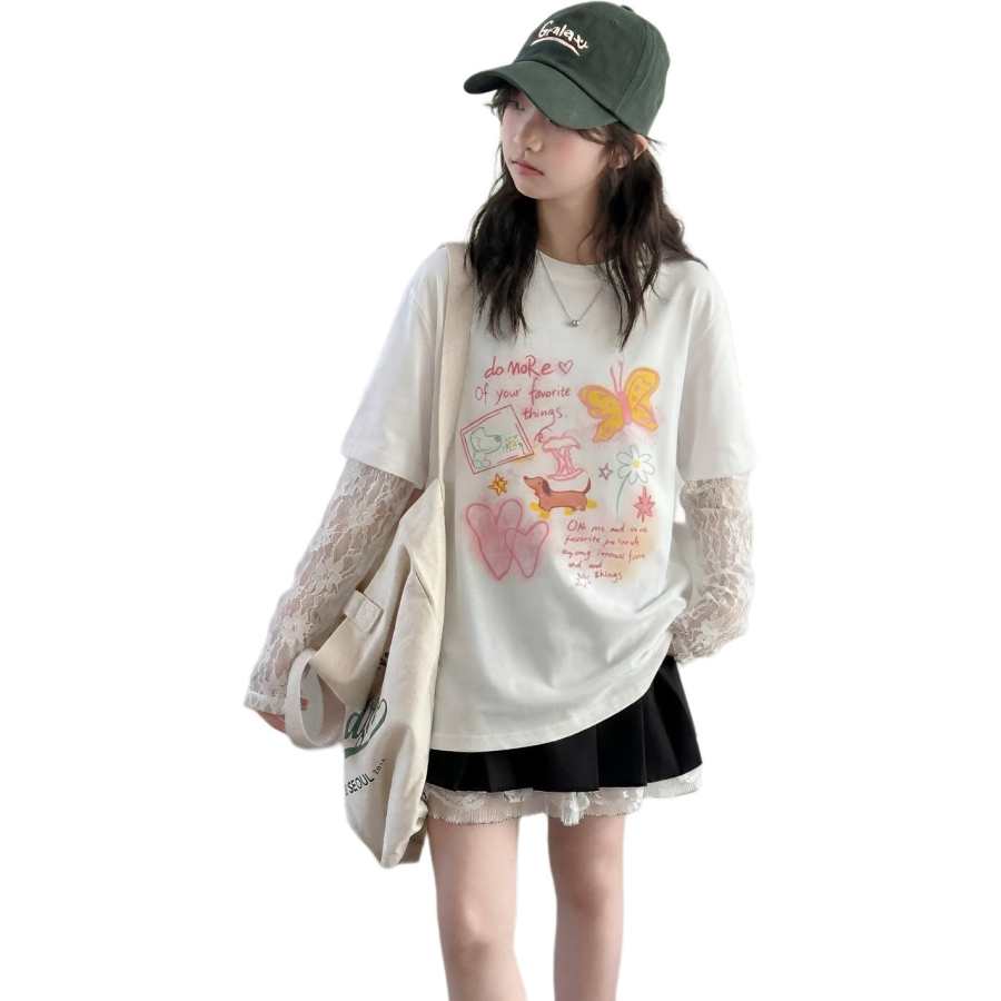 PLANDOO PLANDOO Kids T Shirts Crew Neck Thin