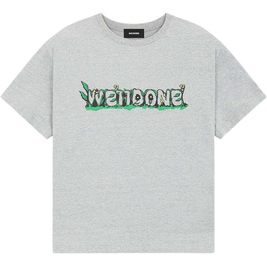 WE11DONE WE11DONE T Shirts Unisex Gray Crew Neck