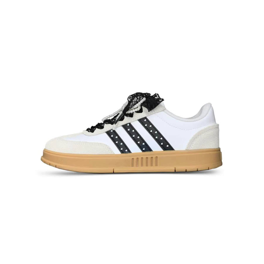 Adidas Adidas Gradas Tower Rabbit Synthetic Leather, Split Cow Leather Low top Skateboard Shoes Unisex Black