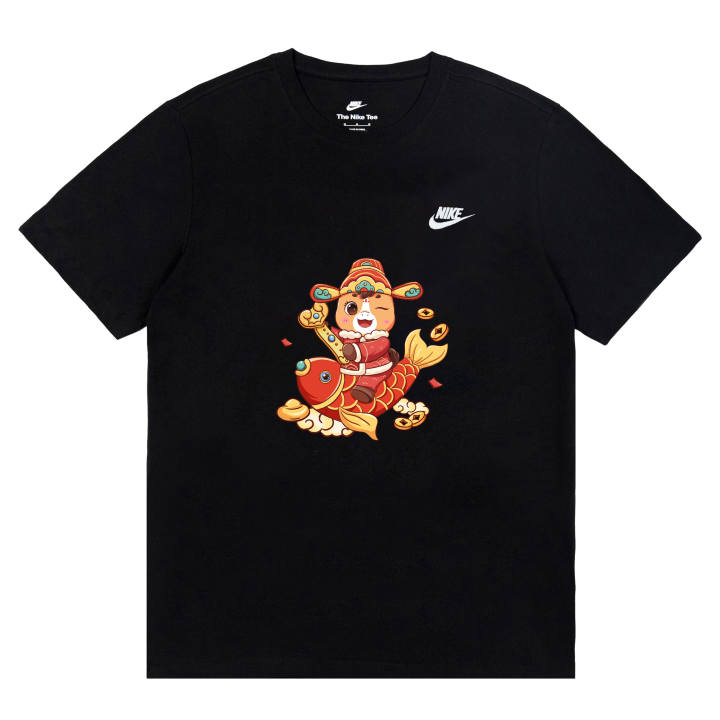 Nike Nike Sportswear T Shirts Unisex Black Crew Neck Moderate Straight Fit