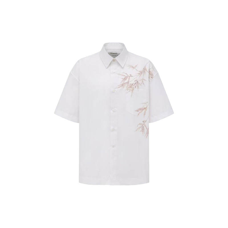 Feng Chen Wang Feng Chen Wang Shirts Unisex White Lapel Thin