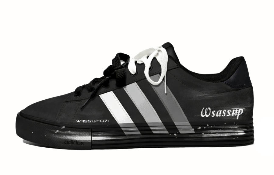 Adidas Adidas Daily 4.0 Slip Resistant Abrasion Resistant Low top Skateboard Shoes Unisex Black