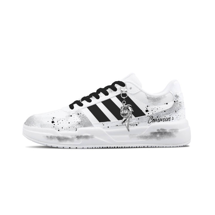 Adidas Adidas LITE BALLER PU Ink Shadow White Edge Abrasion Resistant Lightweight Slip Resistant Low top Skateboard Shoes
