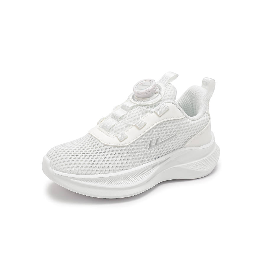 Warrior Boys' White Shoes Synthetic Leather Abrasion Resistant, Breathable, Slip Resistant, Anti Kick Low top