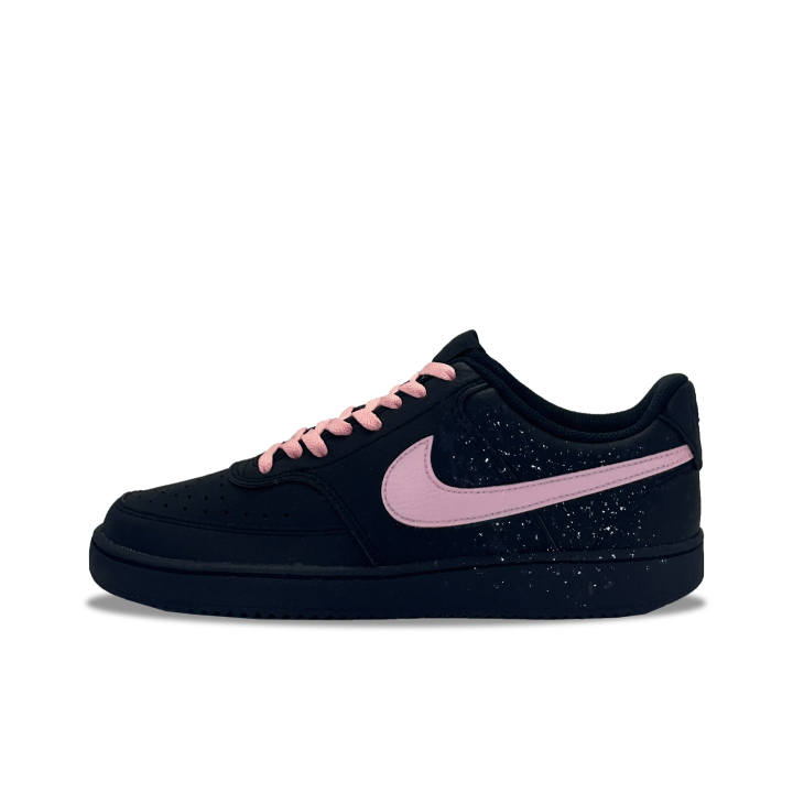 Nike Nike Court Vision Low Wei Powder Synthetic Leather Cushioning Abrasion Resistant Low top Skateboard Shoes Unisex