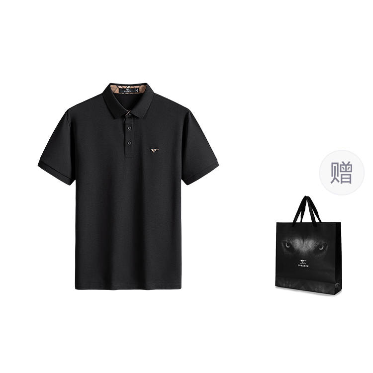 SEPTWOLVES Polo Shirts Men's Lapel Moderate Straight Fit