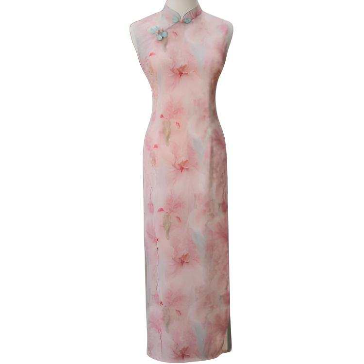 JBBCN Sleeveless Dresses Women's Qipao Stand Collar Moderate Long